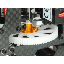 CNC Delrin Main Gear w/ Adjustable Hub set (GOLD) - BLADE 180 CFX / 150 S / Smart