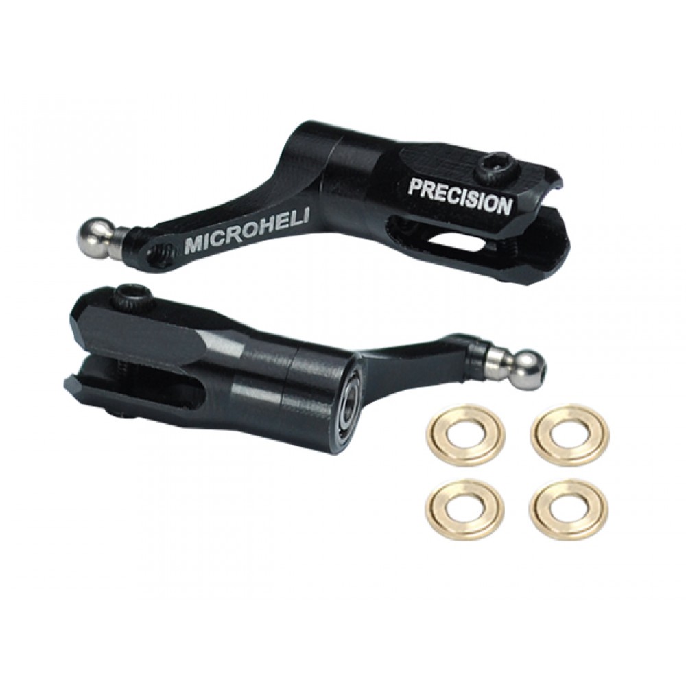 7075 AL Main Blade Grip w/ Thrust Bearing/Titanium Ball (BL) - BLADE 180 CFX / 150 S / Smart