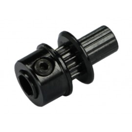 Aluminum Tail Drive Pulley (BLACK) (for MH Pulley/Timing Belt Conversion series)
