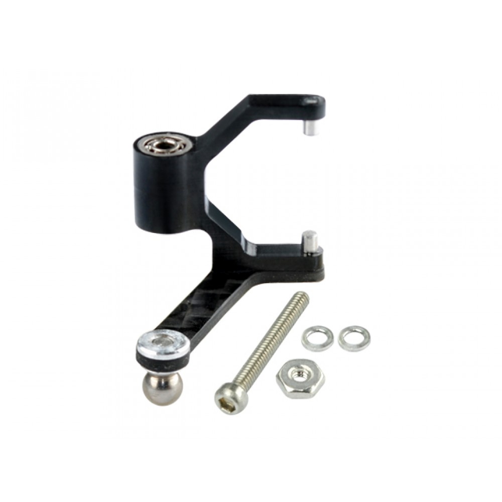 7075 Aluminum/Carbon Fiber Tail Pitch Lever (BLACK) - BLADE 180 CFX