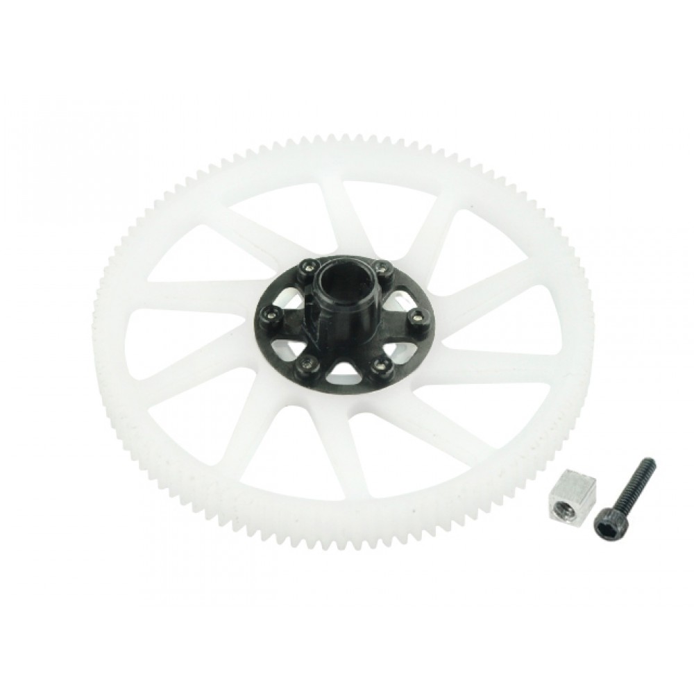 CNC Delrin Main Gear w/ Adjustable Hub set (BLACK) - BLADE 180 CFX / 150 S / Smart