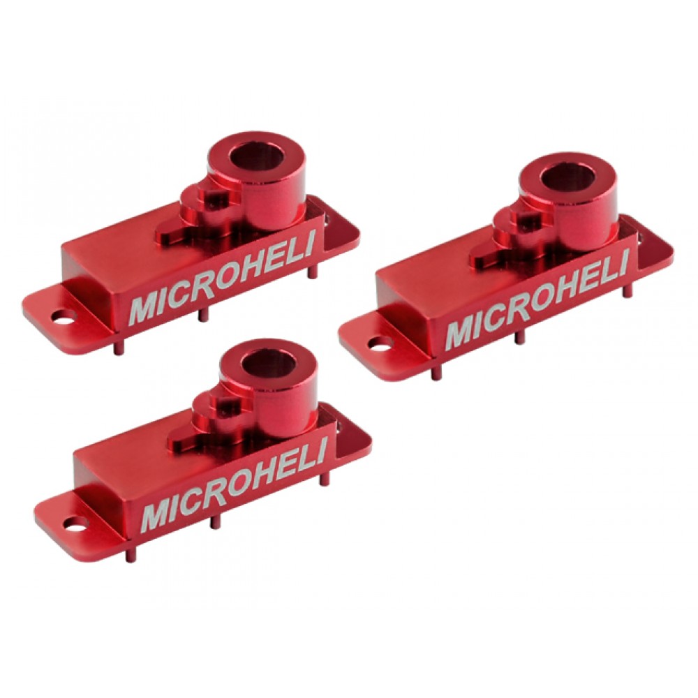 Aluminum Upper Servo Case set (RED) (for Spektrum H2060)