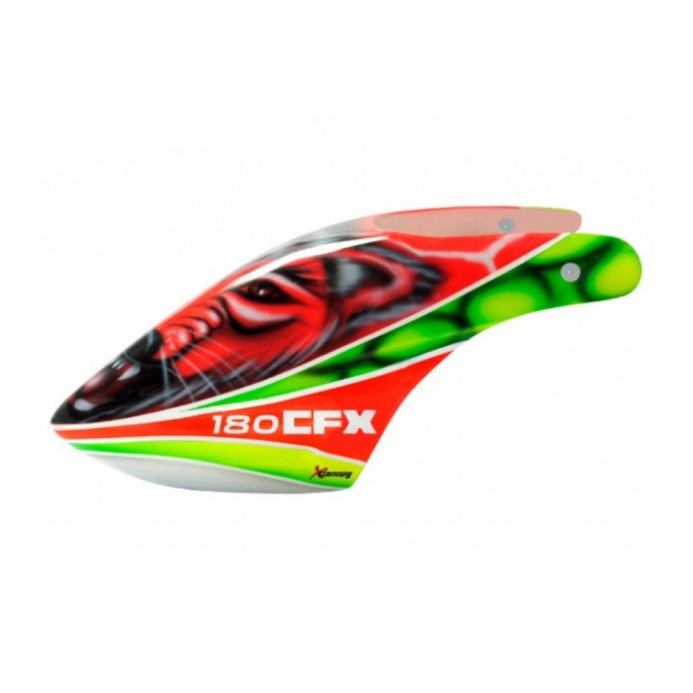 XCanopy Airbrush Fiberglass Devil Wolf Canopy - BLADE 180 CFX
