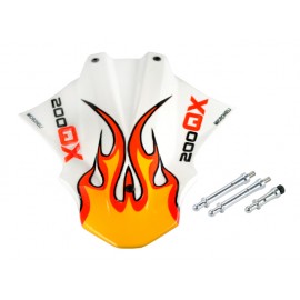 Airbrush Fiberglass Solar Flare Canopy (for MH Quadcopter Kit)