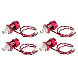CNC Aluminum Motor Nut w/ Led (RED) - BLADE 200 QX
