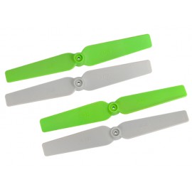 Plastic 3D Propeller 4530 CW/CCW set (GREEN-GRAY) - BLADE 200 QX