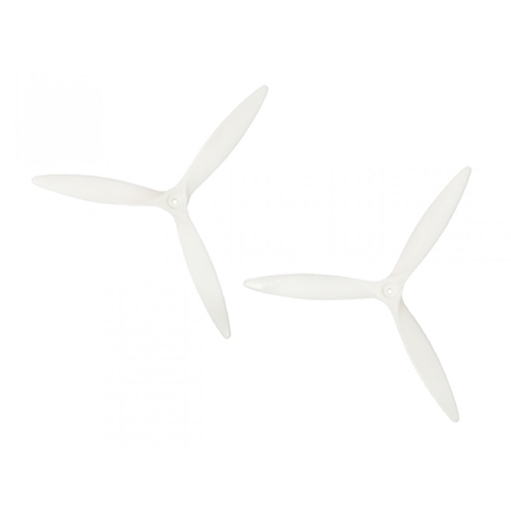 Plastic 3D 3 Blade Propeller 4535 CCW (WHITE) - BLADE 200 QX