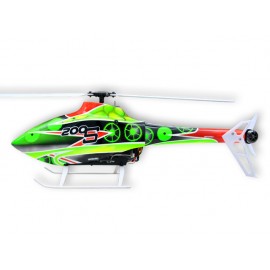 Airbrush Fiberglass Green Gears Fuselage set - BLADE 200 S