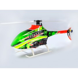 Airbrush Fiberglass Green Gears Fuselage set - BLADE 200 SRX