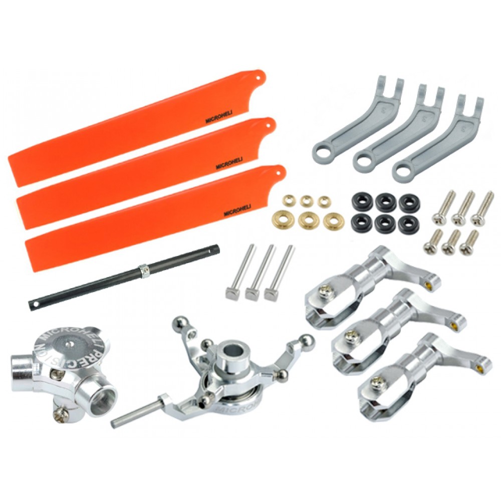 CNC AL/Plastic Triple Orange Blade Conversion set - BLADE 200 SRX/ 200 S