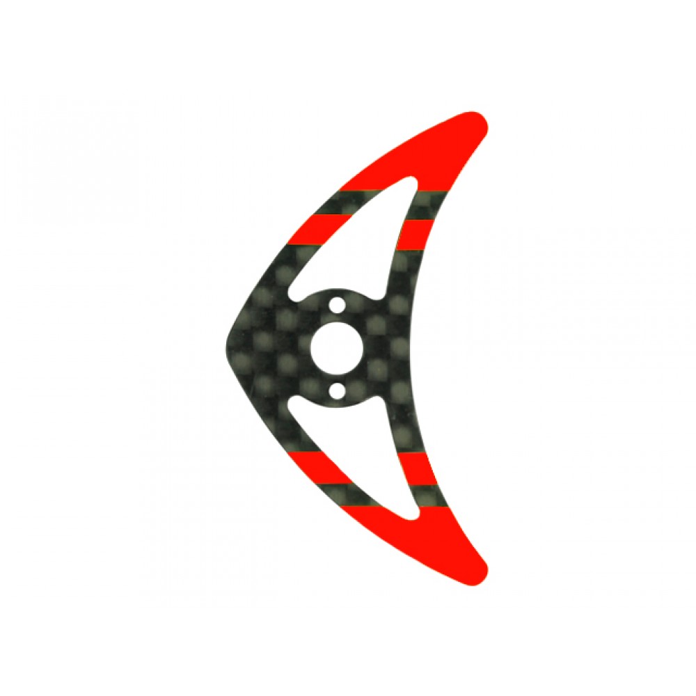 Carbon Fiber Horizontal Fin (RED) - BLADE 200 SRX