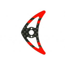 Carbon Fiber Horizontal Fin (RED) - BLADE 200 SRX