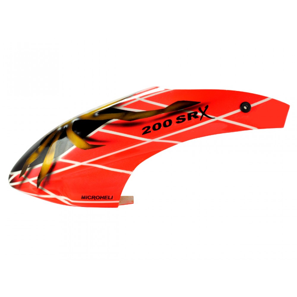 Airbrush Fiberglass Gold Spider Canopy - BLADE 200 SRX