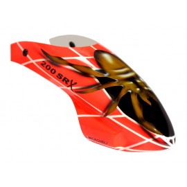 Airbrush Fiberglass Gold Spider Canopy - BLADE 200 SRX
