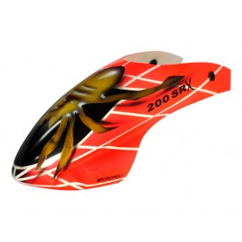 Airbrush Fiberglass Gold Spider Canopy - BLADE 200 SRX