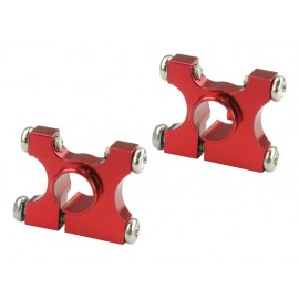 Aluminum Tail Boom Mount (RED) (for MH Frame BLADE 2SRX series)