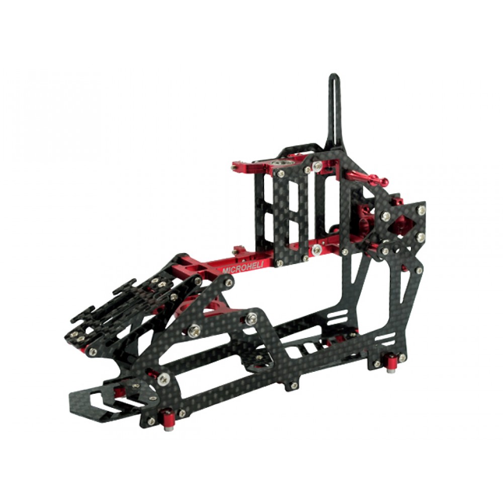 Aluminum/Carbon Fiber Main Frame (RED) - BLADE 200 SRX