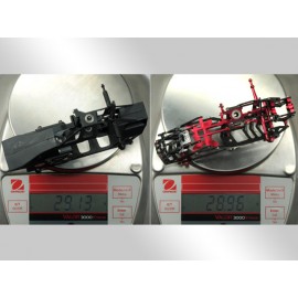 Aluminum/Carbon Fiber Main Frame (RED) - BLADE 200 SRX
