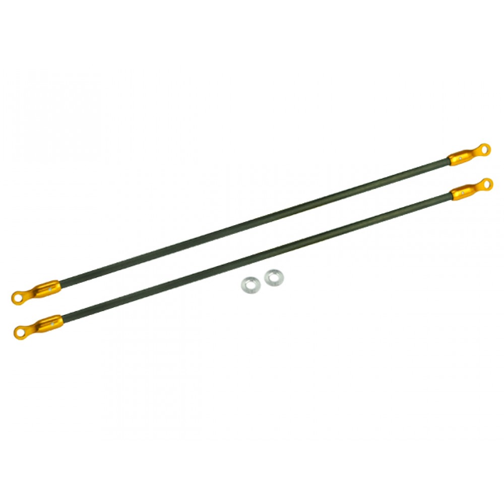 2mm Carbon Tail Boom Support set (GOLD) - BLADE 200 SRX