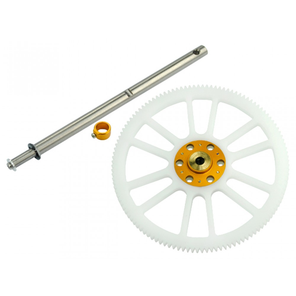 Delrin Main Gear w/ Auto-Rotation Hub set (GOLD) - BLADE 200 SRX/ 200 S