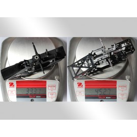 Aluminum/Matte Carbon Fiber Main Frame (RED) - BLADE 230S / V2 / Smart