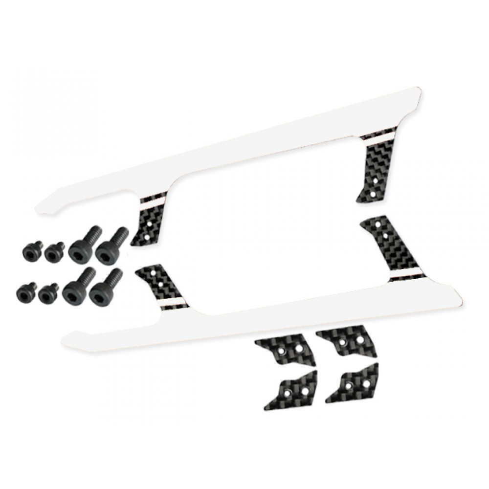 Low Profile Carbon Fiber Landing Skids "U" Style (W) (for MH Landing Gear series)