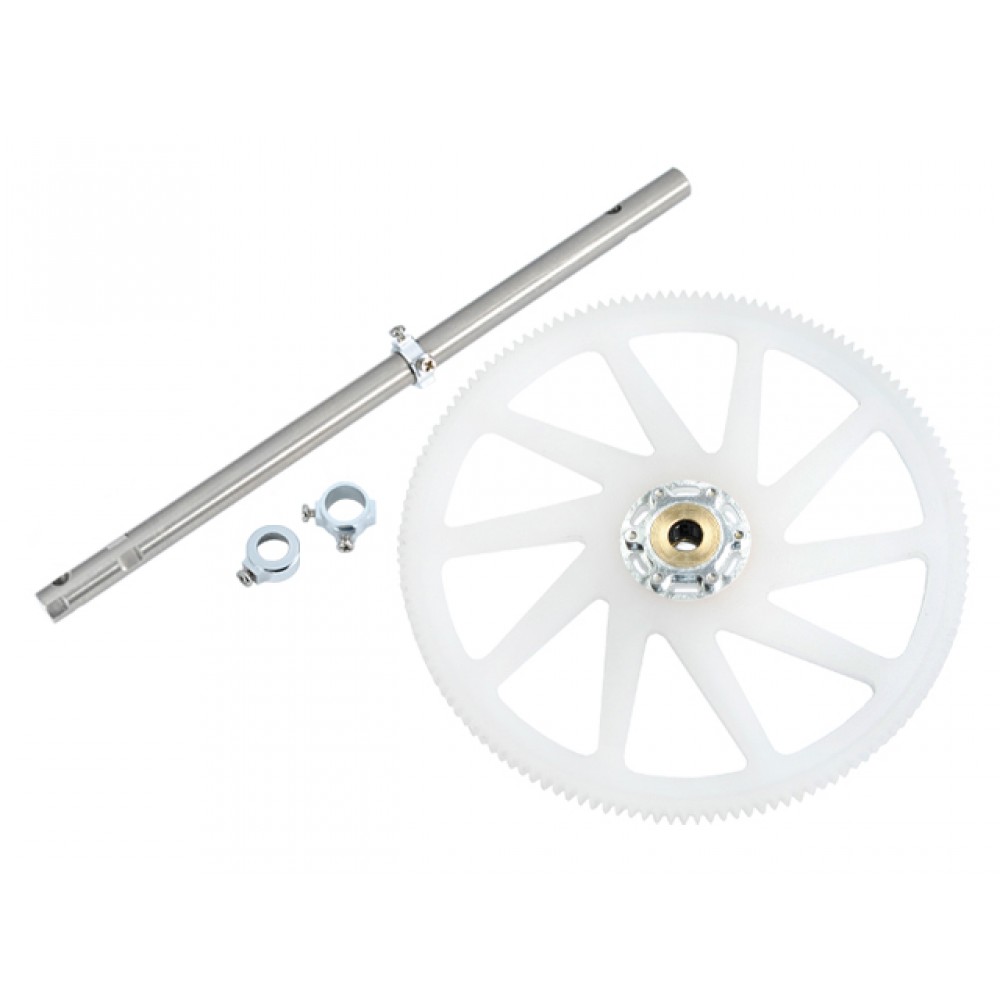 Titanium Main Shaft/CNC Delrin Main Gear/Auto-Rotation Hub set - BLADE 230 S