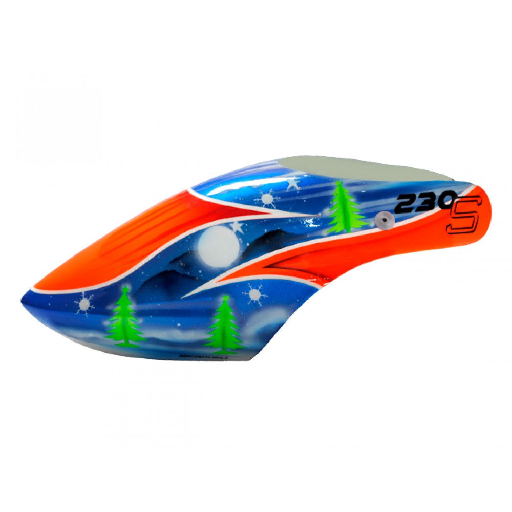 Airbrush Fiberglass Merry Christmas Canopy - BLADE 230S / 230S V2
