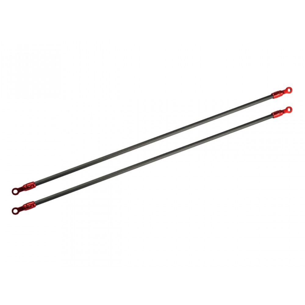 Aluminum/Carbon Tail Boom Support set (RED) (for MH Tail Boom Support Mount set series) 