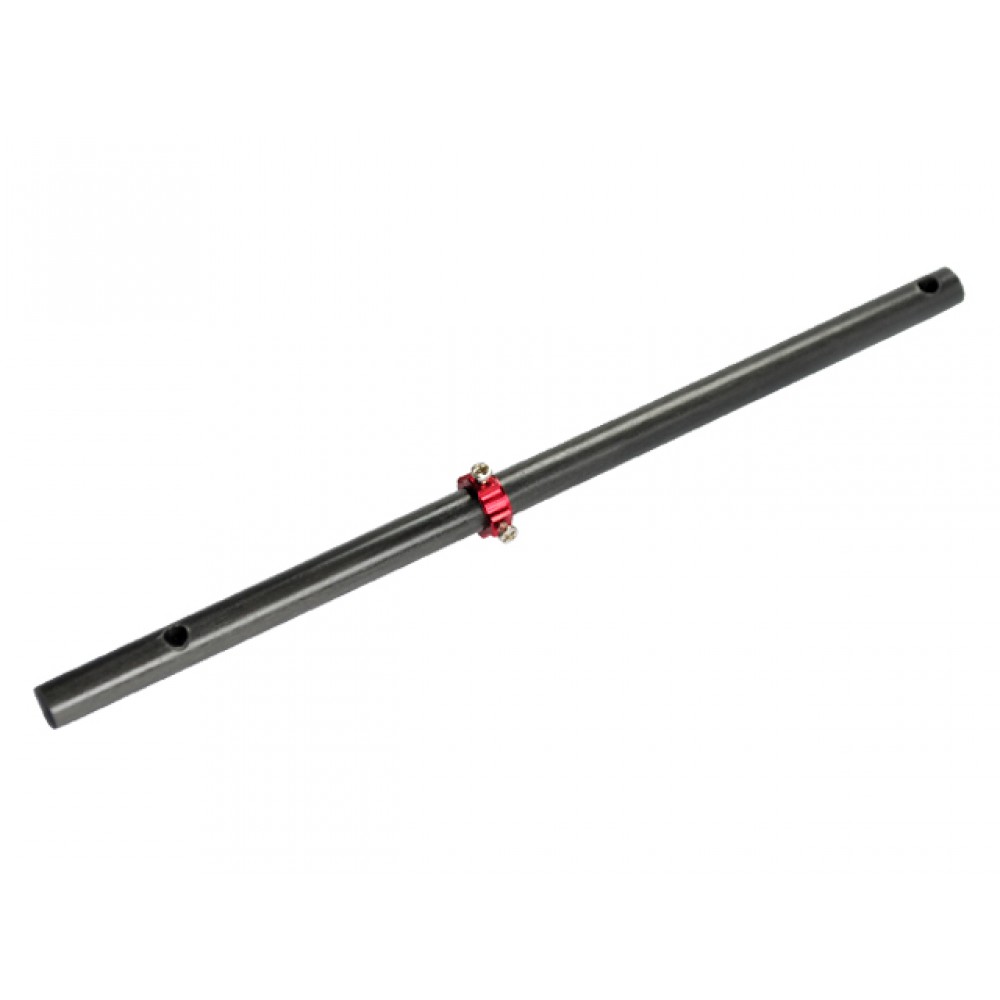 CNC Solid Carbon Main Shaft/Collar set (RED) - BLADE 230S / V2 / Smart / REVOLUTION 235 CP