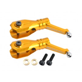 Aluminum Main Blade Grip w/ Thrust Bearing (GOLD) - BLADE 250 CFX / 230S / 230S V2 / Smart