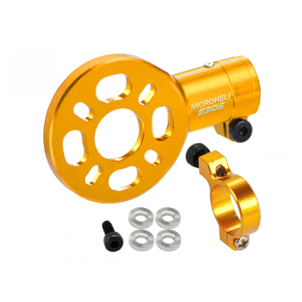 CNC Aluminum Tail Motor Mount (GOLD) - BLADE 200S / 250 CFX / 230S / 230S V2 / Smart