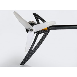 AL/Carbon Fiber Light Weight Tail Motor Mount w/ Fin "G" set (GOLD) - BLADE 200S / 250 CFX / 230S / V2 / Smart