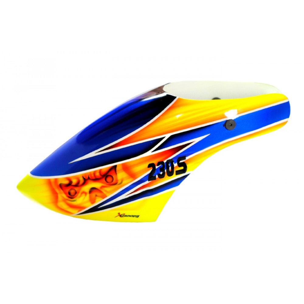 XCanopy Airbrush Fiberglass Angry Owl Canopy - BLADE 230S / V2 / Smart