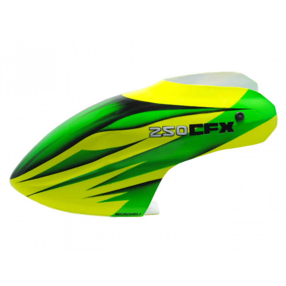 Airbrush Fiberglass Green Galaxy Canopy - BLADE 250 CFX