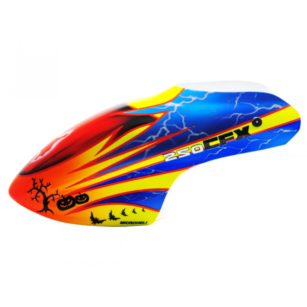 Airbrush Fiberglass Lightning Devil Canopy - BLADE 250 CFX