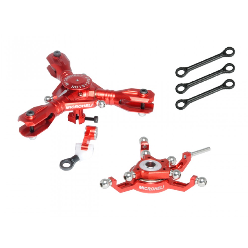 CNC AL/Plastic Triple Blade Conversion set (RED) - BLADE 250 CFX / 230S / 230S V2 / Smart