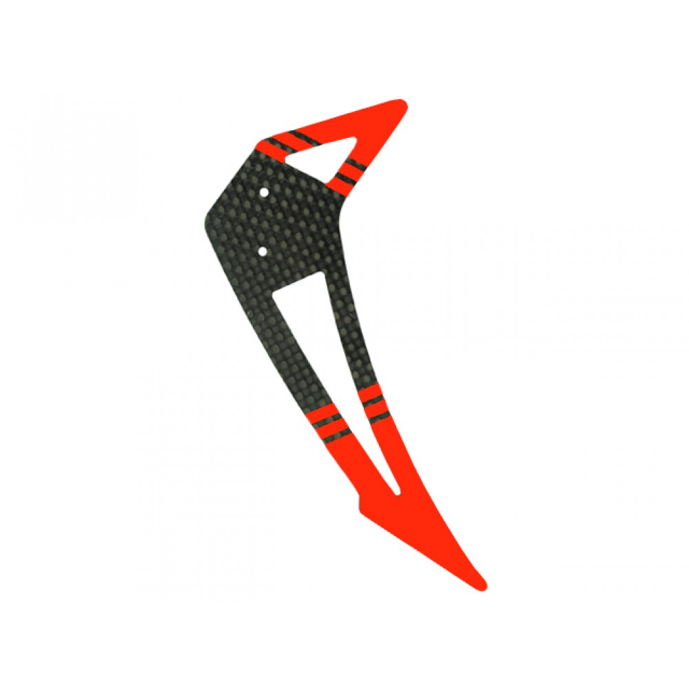 Carbon Fiber Vertical Fin (RED) - BLADE 300 CFX
