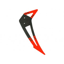 Carbon Fiber Vertical Fin (RED) - BLADE 300 CFX