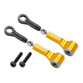 Main Blade Grip Control Arm Set (GOLD) (for MH DFC Head BLADE 300 CFX)