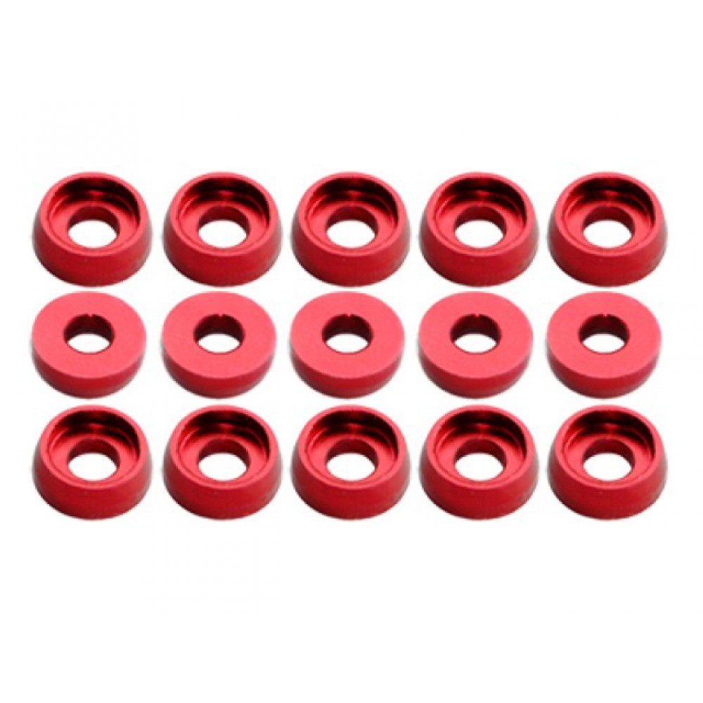 Aluminum Counterbore Washer 2.1x5.1x1.8mm (RED)