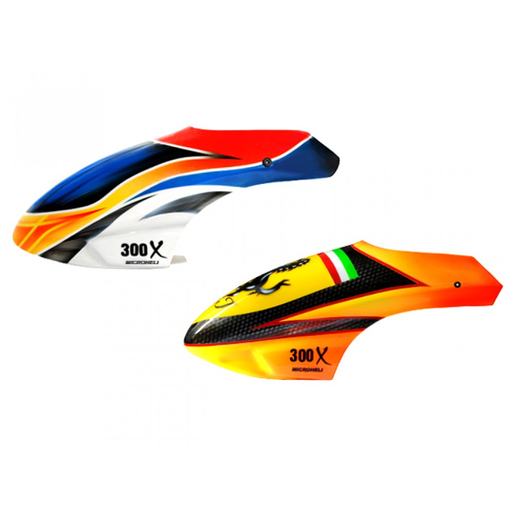 Airbrush Fiberglass Ferrari-X-Pro Canopy - BLADE 300X