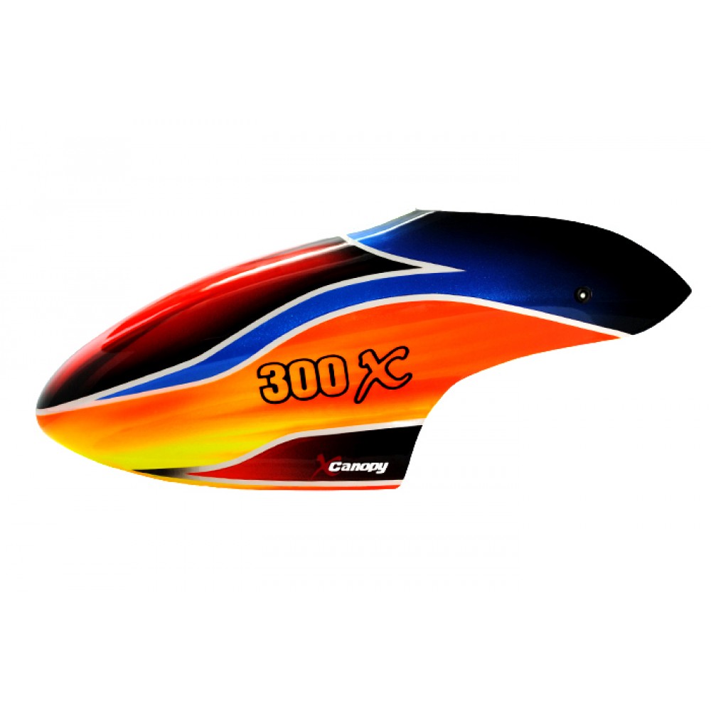 XCanopy Airbrush Fiberglass Fire Wind Canopy - BLADE 300X