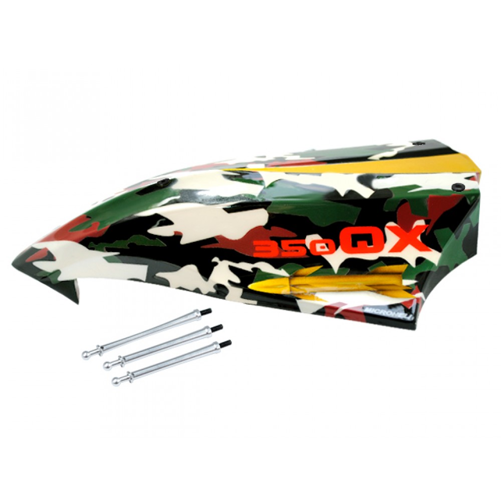 Airbrush Fiberglass Camouflage Canopy (for MH Quadcopter Kit)