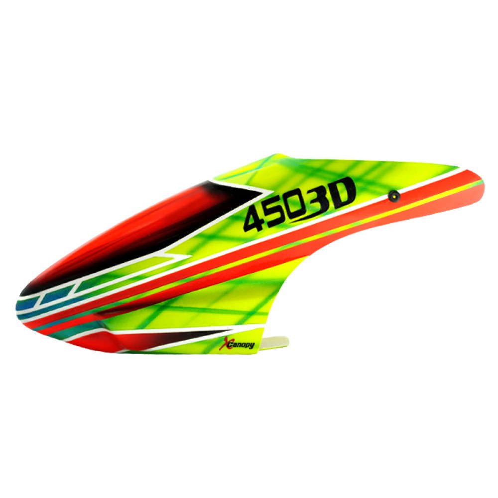 XCanopy Airbrush Fiberglass Jungle Canopy - BLADE 450X/3D