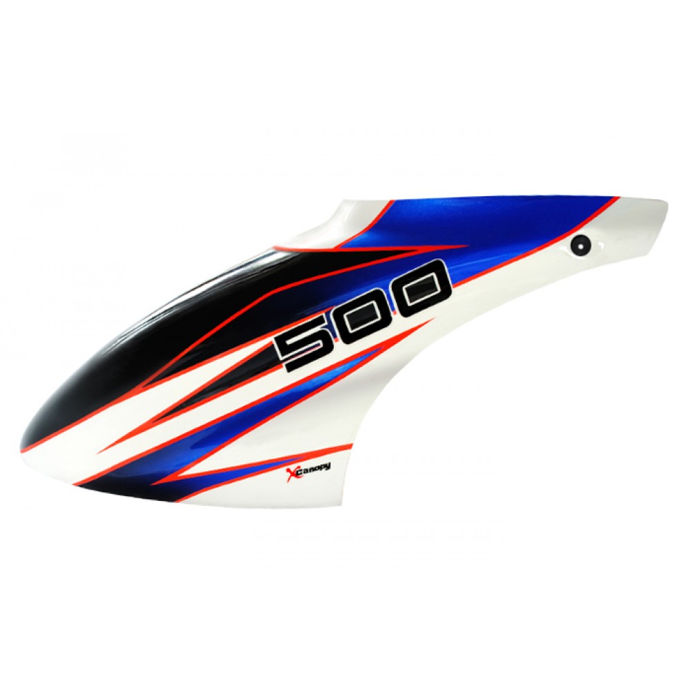 XCanopy Airbrush Fiberglass White Commandos Canopy - BLADE 500X/3D