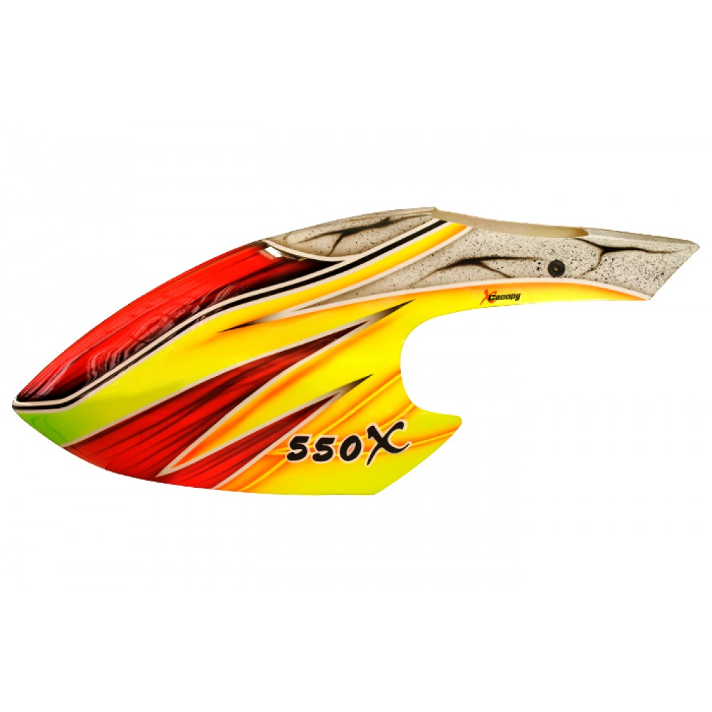 XCanopy Airbrush Fiberglass Lemonade Canopy - BLADE 550X