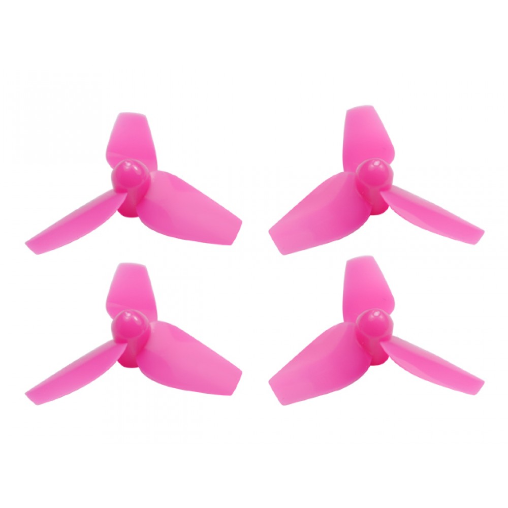 Plastic 3-Blade Propeller 40mm/1.0mm Shaft CW/CCW Set (PINK)