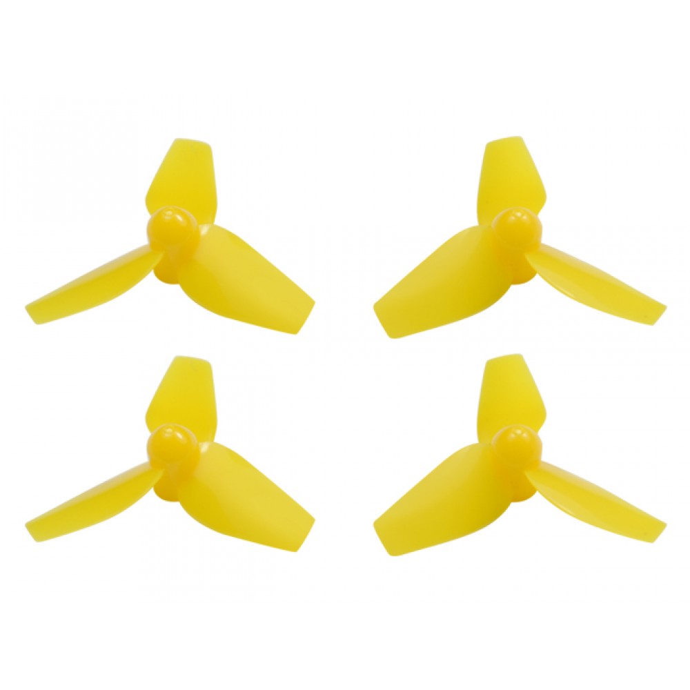 Plastic 3-Blade Propeller 40mm/1.0mm Shaft CW/CCW Set (YELLOW)