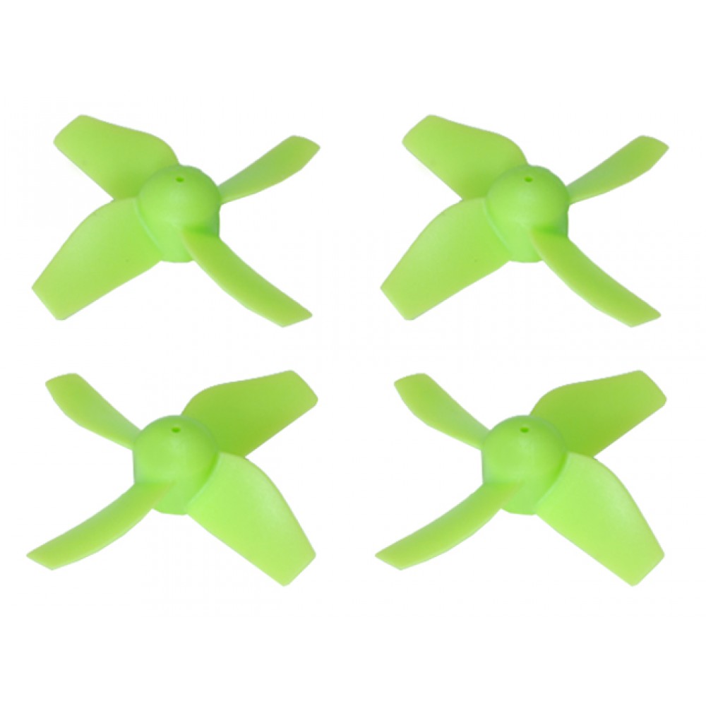Plastic 4-Blade Propeller 31mm/0.8mm Shaft CW/CCW Set (GREEN) 